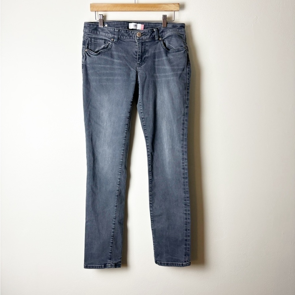 CABI • Women’s Slim Boyfriend Grey Jeans Cotton Blend Size 6